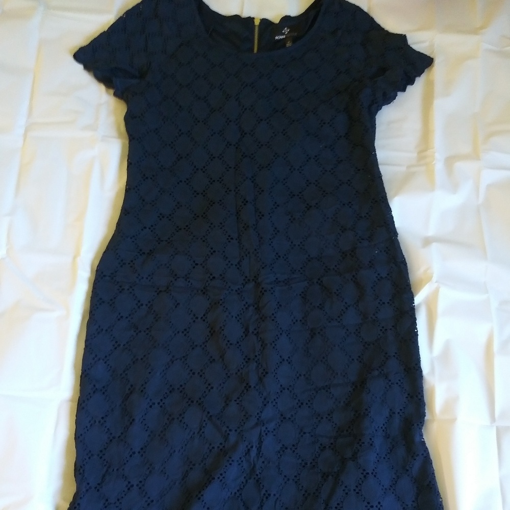 Blue dress midi